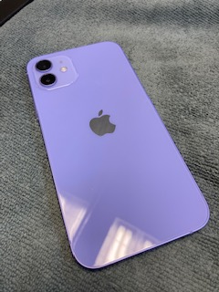iPhone12 パープル　ガラスコーティング